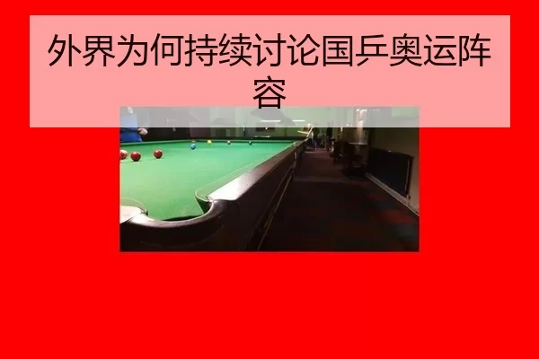外界为何持续讨论国乒奥运阵容